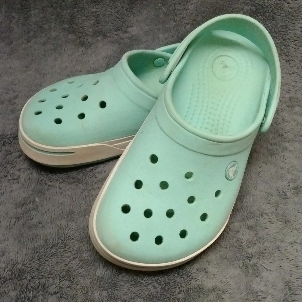 Youth CROCS in Mint Green - Size 6